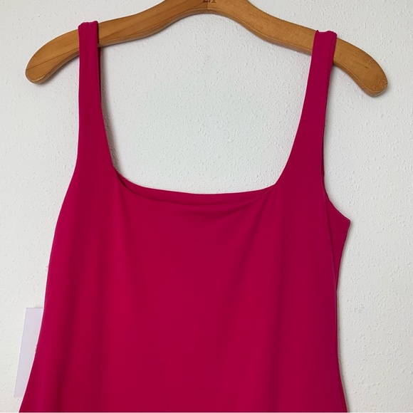 Reformation Becky Hot Pink Mini Bodycon Dress Barbiecore NWT Size Medium - Picture 8 of 10